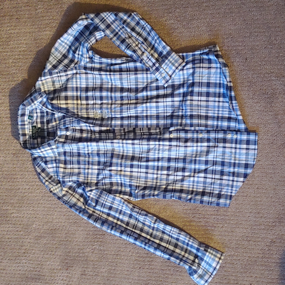 Ralph Lauren, Small Blue plaid Shirt